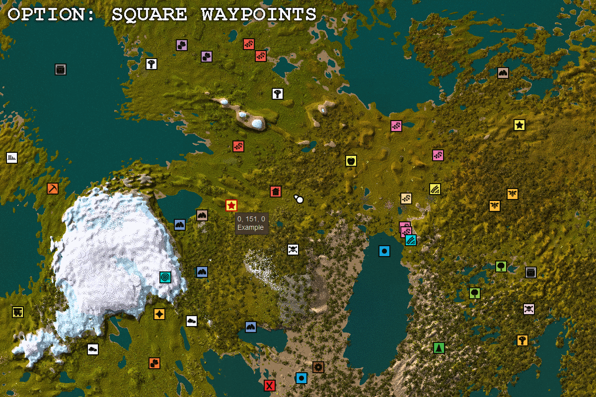 How to make waypoints on a map in vanilla Minecraft